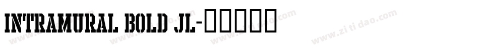 Intramural Bold JL字体转换